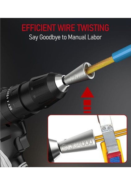 Taşınabilir Bit Tutucu Anahtarlı Matkap Için Tel Twister Aracı -1/4 Inç Elektrik Etki Matkapları Için Tel Twister Kiti (Yurt Dışından) fiyatları
