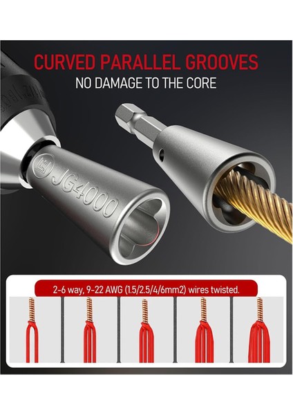 Taşınabilir Bit Tutucu Anahtarlı Matkap Için Tel Twister Aracı -1/4 Inç Elektrik Etki Matkapları Için Tel Twister Kiti (Yurt Dışından) fırsatları