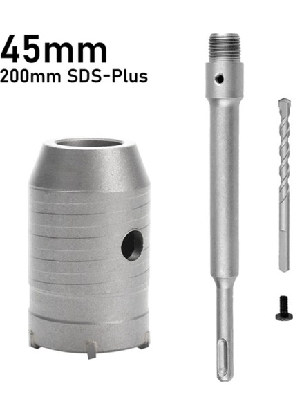 Sds Plus Çekiç Matkapları Duvar Deliği Testere Matkap Bit Set Kesici Aletleri Yuvarlak Şaftlı Beton Çimento Taş Delek Açıcı, 45MM (Yurt Dışından) indirimleri