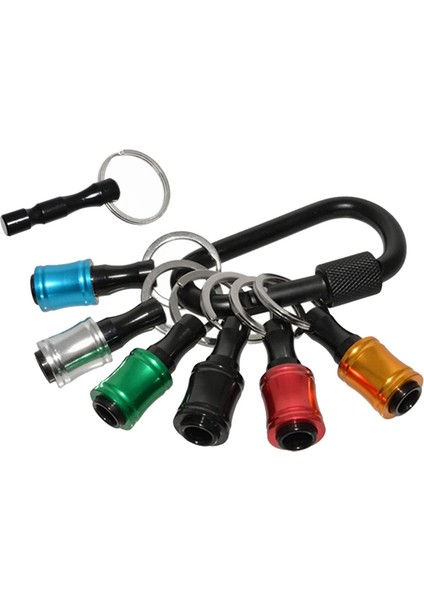 Bit Tutucu 1/4 Inç Altıgen Tornavida Bitleri Tutucu Uzatma Çubuğu Anahtar Zinciri Vida Adaptörü Erkek Direği ile Matkap (Yurt Dışından)