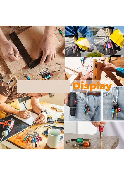 Bit Tutucu 1/4 Inç Altıgen Tornavida Bitleri Tutucu Uzatma Çubuğu Anahtar Zinciri Vida Adaptörü Erkek Direği ile Matkap (Yurt Dışından) indirimleri