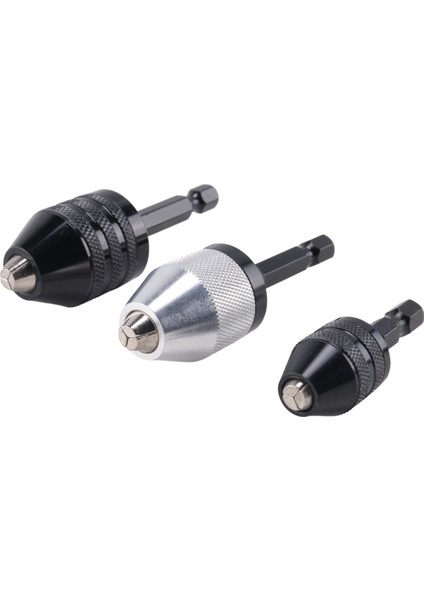 3 Pcs Anahtarsız Matkap Çizelgesi 1/4 Inç Hex Shank Anahtarsız Matkap Dönüştürücü Dönüştürücü Matkap Adaptörü Etki Matkap Aracı (Yurt Dışından) fiyatları