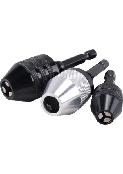 3 Pcs Anahtarsız Matkap Çizelgesi 1/4 Inç Hex Shank Anahtarsız Matkap Dönüştürücü Dönüştürücü Matkap Adaptörü Etki Matkap Aracı (Yurt Dışından) modelleri