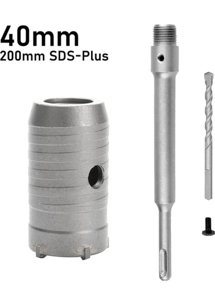 Sds Plus Çekiç Matkapları Duvar Deliği Testere Matkap Bit Set Kesici Aletleri Yuvarlak Şaftlı Beton Çimento Taş Deliği Açıcı, 40MM (Yurt Dışından) indirimleri
