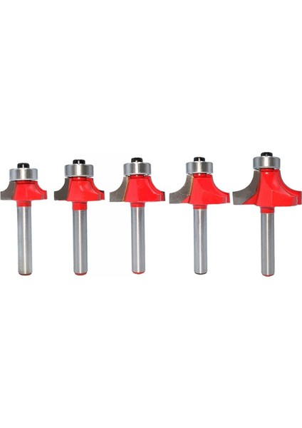 5pcs 6mm Shank Köşe Yuvarlak Yolda Yatak Temizliği ile Yatak Temizliği Slemi Freze Kesici Ahşap Ahşap Aracı (Yurt Dışından)