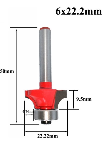 5pcs 6mm Shank Köşe Yuvarlak Yolda Yatak Temizliği ile Yatak Temizliği Slemi Freze Kesici Ahşap Ahşap Aracı (Yurt Dışından) fırsatları