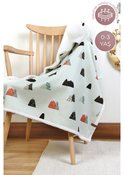 Fluffy Bebek Battaniyesi 80x100 Cm Poyraz Kundak Puset Çift Taraflı Koyun Tüyü Battaniye 100x80 fırsatları