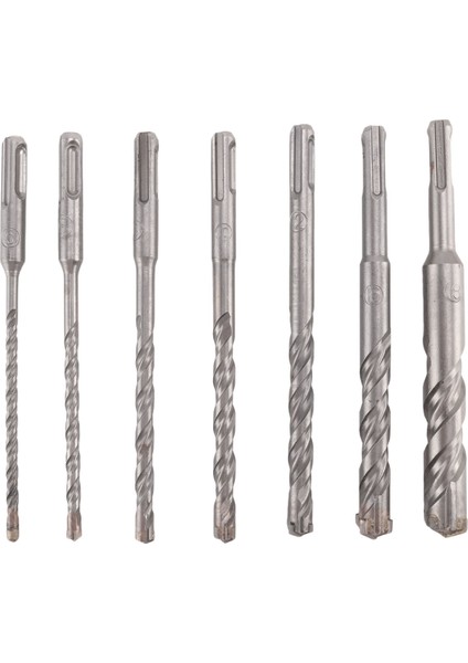 7 Pcs Sds Plus Hammer Matkap Bit Seti, (4 Flüt) Beton Tuğla Blok Taş Duvarcılığı ve Granit Için (Yurt Dışından)