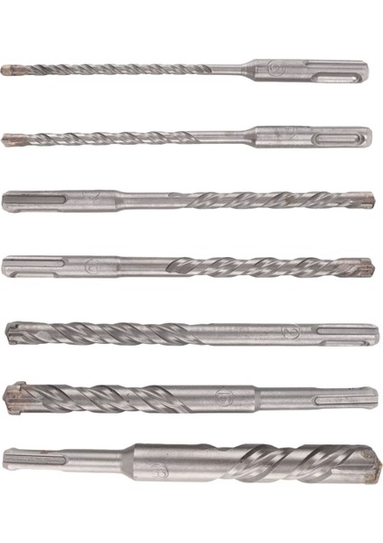 7 Pcs Sds Plus Hammer Matkap Bit Seti, (4 Flüt) Beton Tuğla Blok Taş Duvarcılığı ve Granit Için (Yurt Dışından) fiyatları