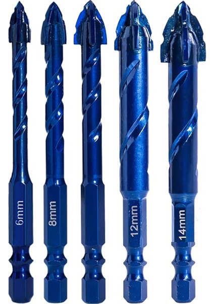 Yüksek Sertlik Eksantrik Matkap Hassas Sondaj 6/8/10/12/14MM Cam Karo Seramik Yumruklama Kaya Levha Matkapı Kesme (Yurt Dışından)