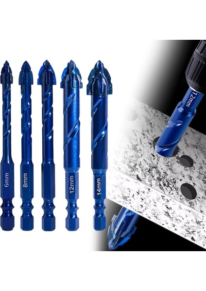 Yüksek Sertlik Eksantrik Matkap Hassas Sondaj 6/8/10/12/14MM Cam Karo Seramik Yumruklama Kaya Levha Matkapı Kesme (Yurt Dışından) fiyatları