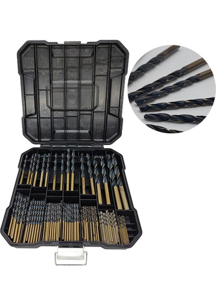 99PCS Hss Twist Matkap Bit 1.5MM-10MM, Güç Alet Aksesuarları, Ahşap Metal Işlemesi Için Kullanılan Kutu-Kutu-Kutu ile (Yurt Dışından) indirimleri