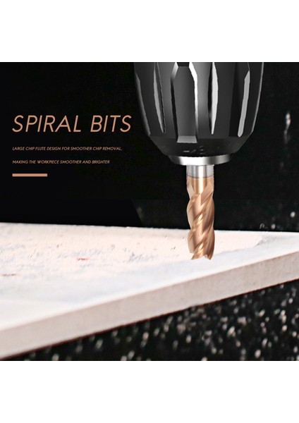5pcs 6mm 4 Flüt Karbür Uçmills Cnc Freze Kesici Freze Yuva Profilleme Yüz Değirmen Spiral Bitleri (Yurt Dışından) modelleri