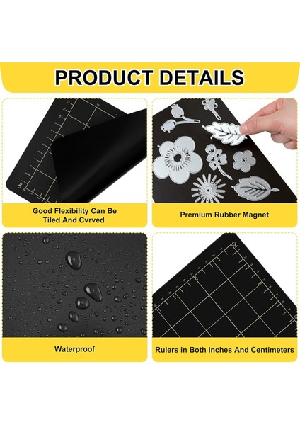 2pcs 9x6 Inç Manyetik Kesme Mat Izgarası Manyetik Aralayıcılar Kabartma Makinesi Die Mat Kesim Manyetik Aracılar A (Yurt Dışından) modelleri