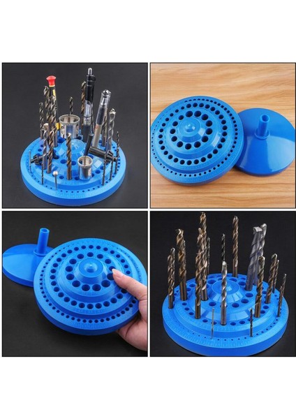 2 Adet Matkap Ucu Depolama Çantası Standı Yuvarlak Şekil Sert Plastik Kap Ev Aracı (Yurt Dışından) fiyatları