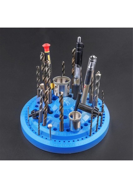 2 Adet Matkap Ucu Depolama Çantası Standı Yuvarlak Şekil Sert Plastik Kap Ev Aracı (Yurt Dışından) modelleri