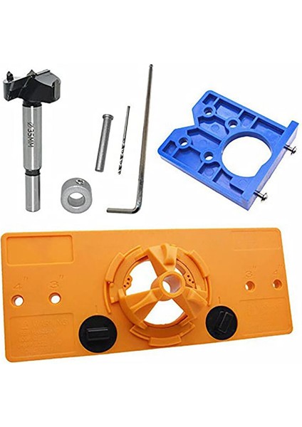 Sondaj Menteşe Deliği Aracı Kiti Konumlandırma Kupası Stil Sıkıcı Kılavuz Menteşe Deliği Bulucu Kapı Deliği Şablon Menteşe Jig (Yurt Dışından) indirimleri