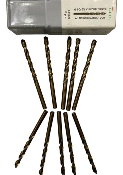 Hss-Cobalt Matkap Ucu 8mm 10ADET fiyatları