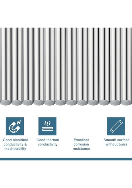 12 Pcs Çinko Çubuk Çinko Metal Anot Okul Için Iyi Iletkenlik Pürüzsüz Yüzey Bilimsel Deney Araştırması (Yurt Dışından) modelleri