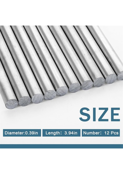 12 Pcs Çinko Çubuk Çinko Metal Anot Okul Için Iyi Iletkenlik Pürüzsüz Yüzey Bilimsel Deney Araştırması (Yurt Dışından) fırsatları