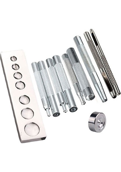 11 Parçalı Set 633/655/831/201 Perçin Taban Snap Düğme Taban Deri Deri Snap Düğme Seti (Yurt Dışından) fırsatları