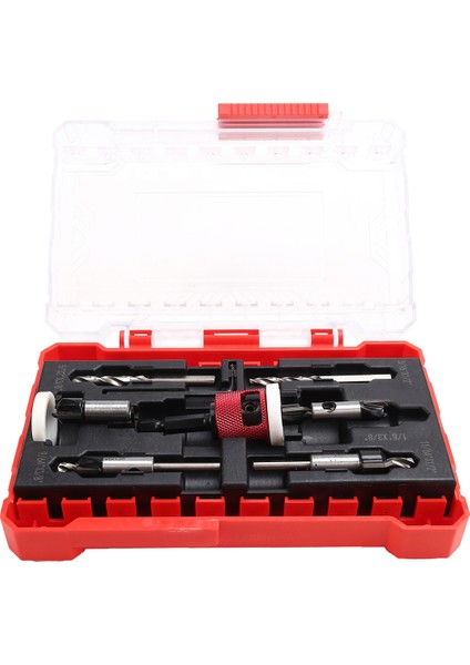 5 Adet Düşük Sürtünme Derinliği Durağı ile 5pcs Counterk Matkap Ucu Seti, Hss Konik Bitler 1/8 Inç, 9/64 Inç, 5/32INCH, 11/64INCH (Yurt Dışından)
