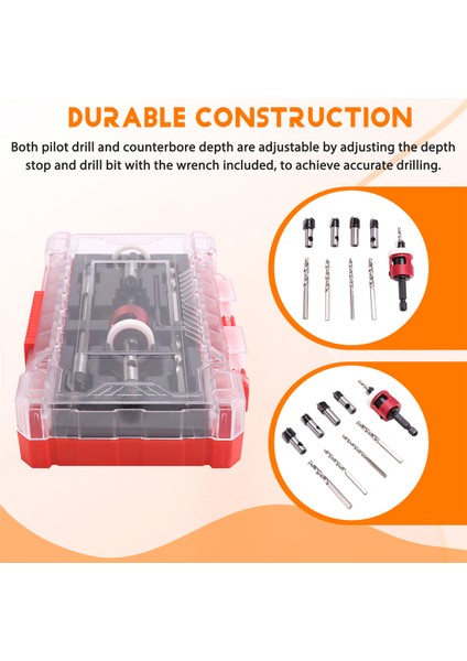 5 Adet Düşük Sürtünme Derinliği Durağı ile 5pcs Counterk Matkap Ucu Seti, Hss Konik Bitler 1/8 Inç, 9/64 Inç, 5/32INCH, 11/64INCH (Yurt Dışından) indirimleri