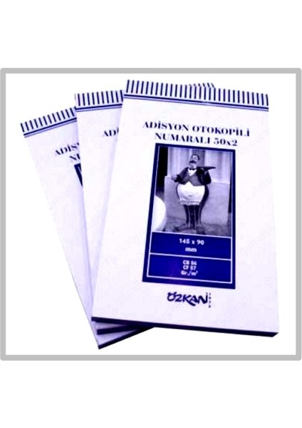 Adisyon Otokopili Numaralı 14,2X9CM 50X2 - 2 Adet