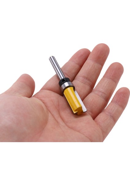3pcs 1/4 Inç Floş Trim Yönlendirici Bit Desen Bit Üst ve Alt Yatak 1/2 Inç Bıçak Şablonu Kenar Ahşap Düzeltici Kesici Marangoz (Yurt Dışından) indirimleri