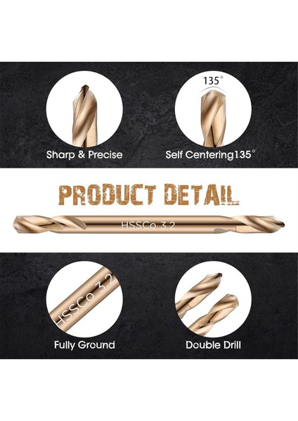 Kobalt Matkap Bitleri Sertleştirilmiş Çelik Ahşap Döküm Yüksek Hızlı Metal Matkap Bit (3/16 Inç, 30 Pc) (Yurt Dışından) fiyatları