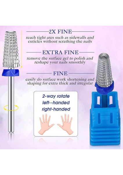 3 Adet Tırnak Karbür 5 In 1 Bit Çok Fonksiyonlu Konik Şekillendirilmiş Tırnak Matkabı Karbür Tırnak Matkap Ucu Her Ikisi Için Her Ikisi Için Her Ikisi Için (Yurt Dışından) indirimleri