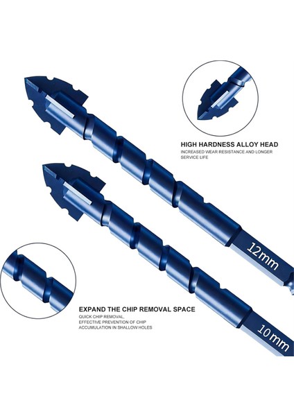 Profesyonel Karbür Uçlu Duvar Matkap Bit Seti 5 Pcs - Karo, Cam, Tuğla, Ahşap ve Plastik Için Ideal (Yurt Dışından) fırsatları