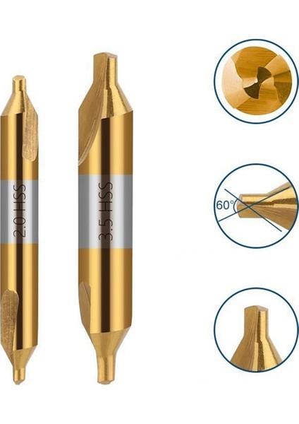 6pcs Yüksek Hızlı Çelik Merkezi Matkap Düzeneği 1.0 1.5 2 2.5 3.5 5.0 mm Torna Metal Işleme Için Uygundur (Yurt Dışından) fırsatları