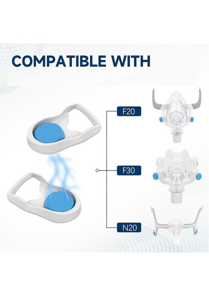 4 Çift Pozitif Basınç Başlık Klipsleri, Airfit/airtouch Için Manyetik Başlık Klipsleri F20 F30 N20 F30I F40 N10 Maske (Yurt Dışından) fiyatları