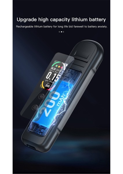 LED Ekran Ekran Bellek Fonksiyonu ile Temassız Alkol 50 Grup Kişisel Beyaz Veri Depolama (Yurt Dışından)