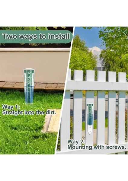 5 Inç Bahçe Yağmur Ölçer Yağmur Göstergesi Açık Yağmur Göstergesi Bahçe Yağmur Büyütme Ölçeği ve Sayıları (Yurt Dışından) indirimleri