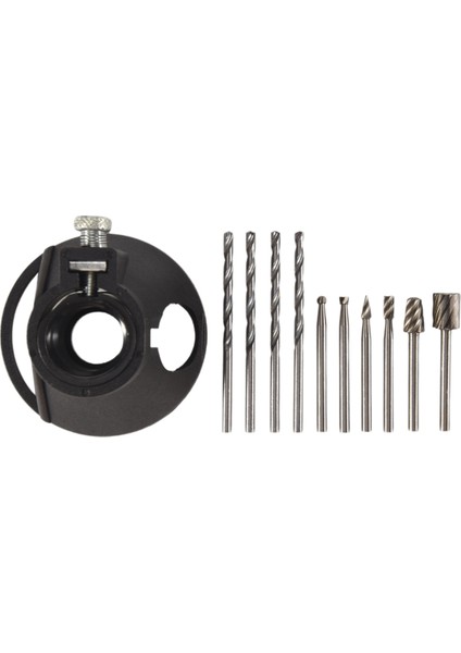11 Pcs Çok Amaçlı Kesme Kılavuzu Kiti Shank Hss Yönlendirici Bitleri ve 4 Pcs Döner Aletler Için Twist Matkap Bit (Yurt Dışından)