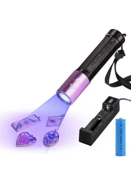 Reçine Kabulma Için Uv Işığı, 365NM Uv El Flashlight Siyah Işık, Hızlı LED Su Geçirmez Uv Lambası Pet Idrar Için Şarj Edilebilir (Yurt Dışından)