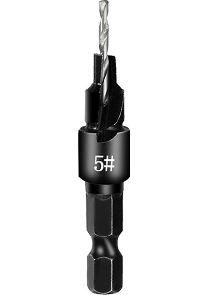 2 SETSX5PCS Countersunk Matkap Altıgen Saplama Çelik Delik Açıcı Set Ahşap Konik Delik Entegre Matkap Biti Gümüş (Yurt Dışından) modelleri