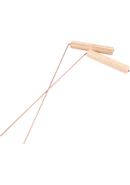 2pcs Saf Bakır Problar Kehanet Için Çubuk Ahşap Tutamaklı Yuvarlak Bakır Kutupları Su Hazinesi Için Ahşap Tutamaklar (Yurt Dışından) fırsatları