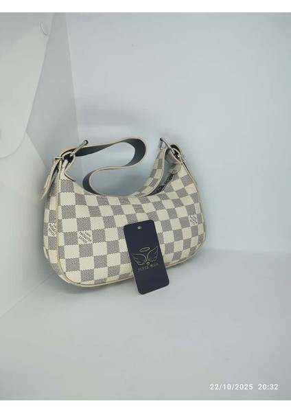 Kadın Desing Vizör Monogram Günlük Casual El Omuz Çanta 14X24CM