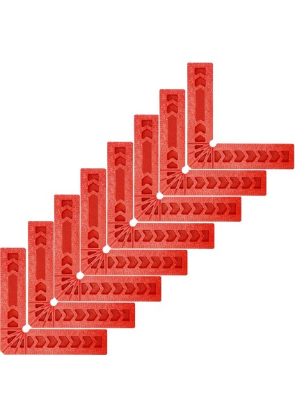 8 Pcs 4 Inç 90 Derece Konumlandırma Kareleri, Sağ Açılı Kelepçeler Ahşap Işleme Marangozluk Köşe Kelepçesi Kare Aracı (Yurt Dışından)