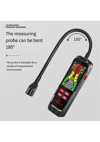 Elde Taşınabilir Gazlar Sızıntı Dedektörü Doğal Gazlar Sızıntı Konsantrasyon Analizör Ölçer Ses Işığı ZL72A Pil (Yurt Dışından) modelleri