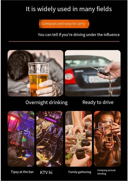 Alkol Test Merkezi Havadan Yıkılmış Sarhoş Sürüş Testi Ölçümü Alkol Test Aleti Ev Sesli Yüksek Hassasiyet (Yurt Dışından) fırsatları