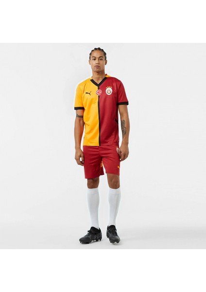 779650-01 Galatasaray 24/25 Erkek Iç Saha Parçalı Forma Sarı-Kırmızı modelleri