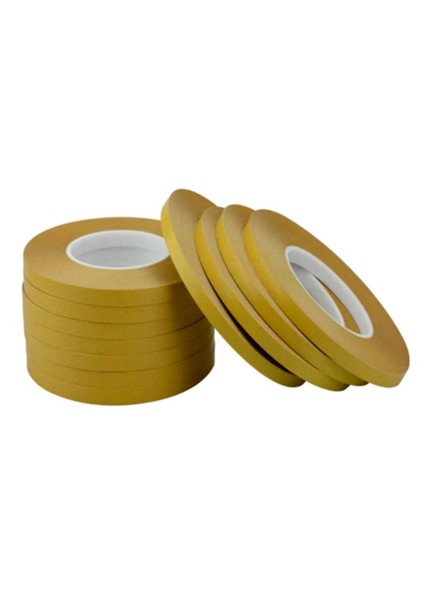 Çift Taraflı Şeffaf Sarı Bant 100 M. Uzunlukta 10 mm Eninde modelleri