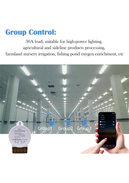 Power Monitor Zigbee Switch 30A Yüksek Güçlü AC90-250V Taya Akıllı Yaşam Uygulaması Alexa Google Asistan Ses Kontrolü (Beyaz) (Yurt Dışından) fiyatları