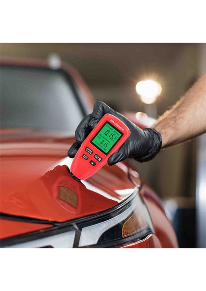 HW-300MINI Kaplama Kalınlık Göstergesi 0-2000UM Ölçüm Boya Araçları Taşınabilir Araç Kaplama Kalınlığı Ölçücü Beyaz (Yurt Dışından)