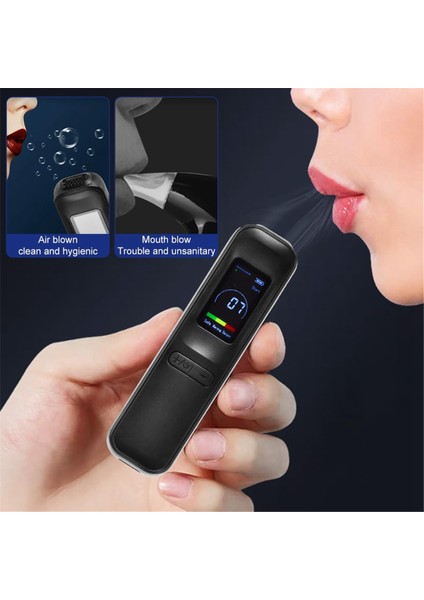 Portatif Breathalyzer Test Cihazı Ile Dokunlu Breathalyzer LED Ekran Kişisel Nefes Alkol Test Cihazı (Yurt Dışından)
