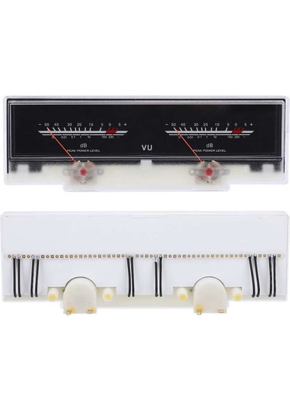 Çift Işaretçi Vu Metre Stereo Ses Amplifikatör Kart Db Ses Ses Seviyesi Gösterge Test Cihazı Ayarlanabilir Arka Işık (Yurt Dışından) fiyatları